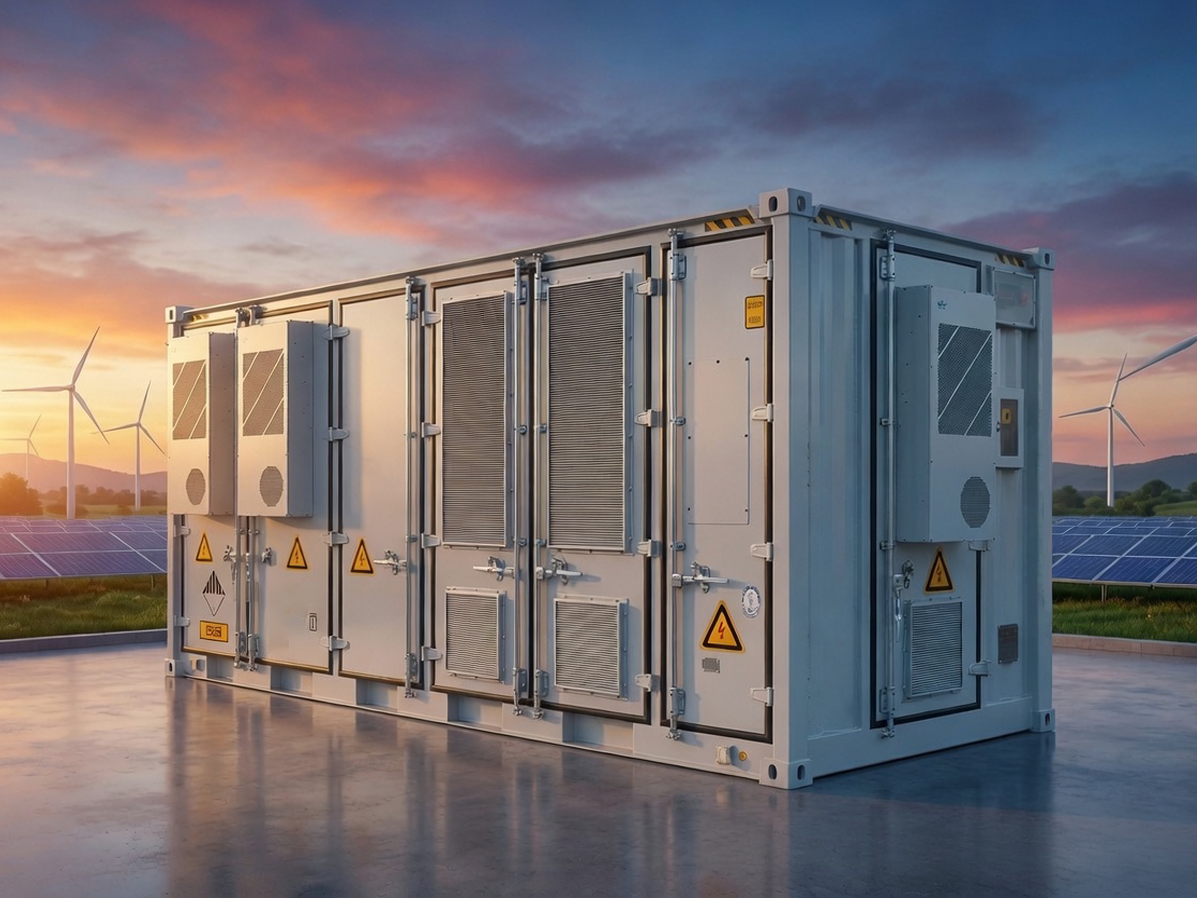 Liquid Cooling Container for ESS - BOSA lithium battery