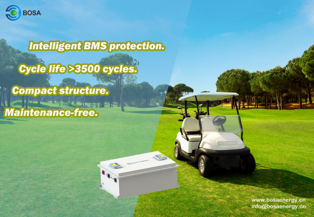 Explore the Bosa IP67 golf cart battery pack - BOSA lithium battery
